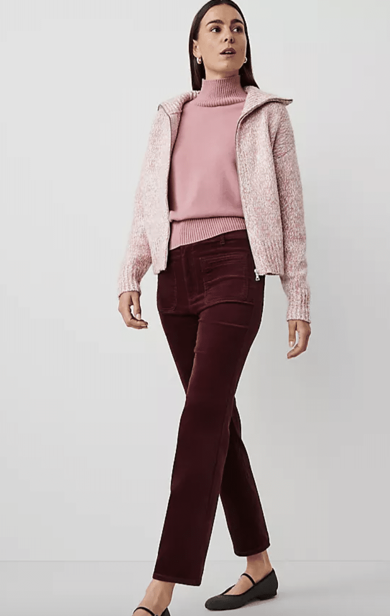 The Best Velvet Pants to Wear  Now50 is not old tania stephens fashion blogger  ann taylor